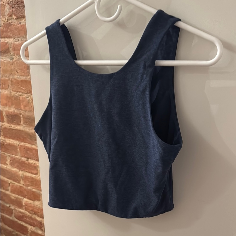 Outdoor Voices Navy Crop Tank Top